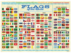 banderas varios países y tamaños